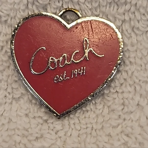Coach Heart Keychain FOB - Picture 1 of 4